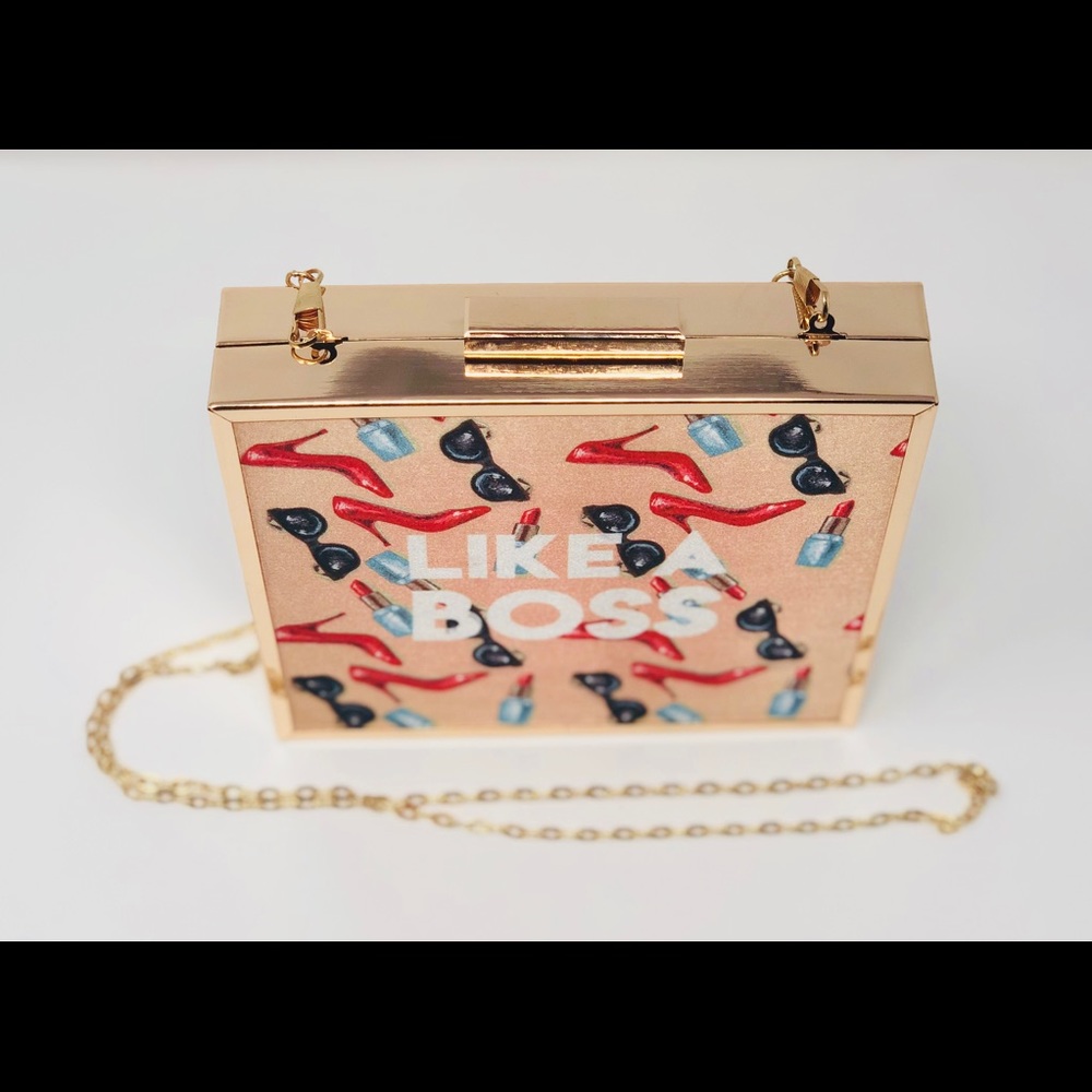 One of a kind handmade statement clutch. - Picture 3 of 3